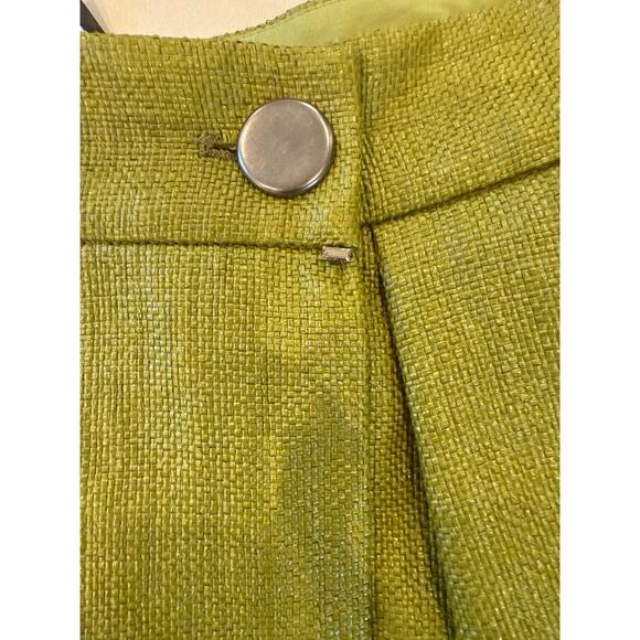 Sportmax Defilé Max Mara $595 Made in Italy Green Pleated Skirt Luxury Size 4 - Picture 7 of 8